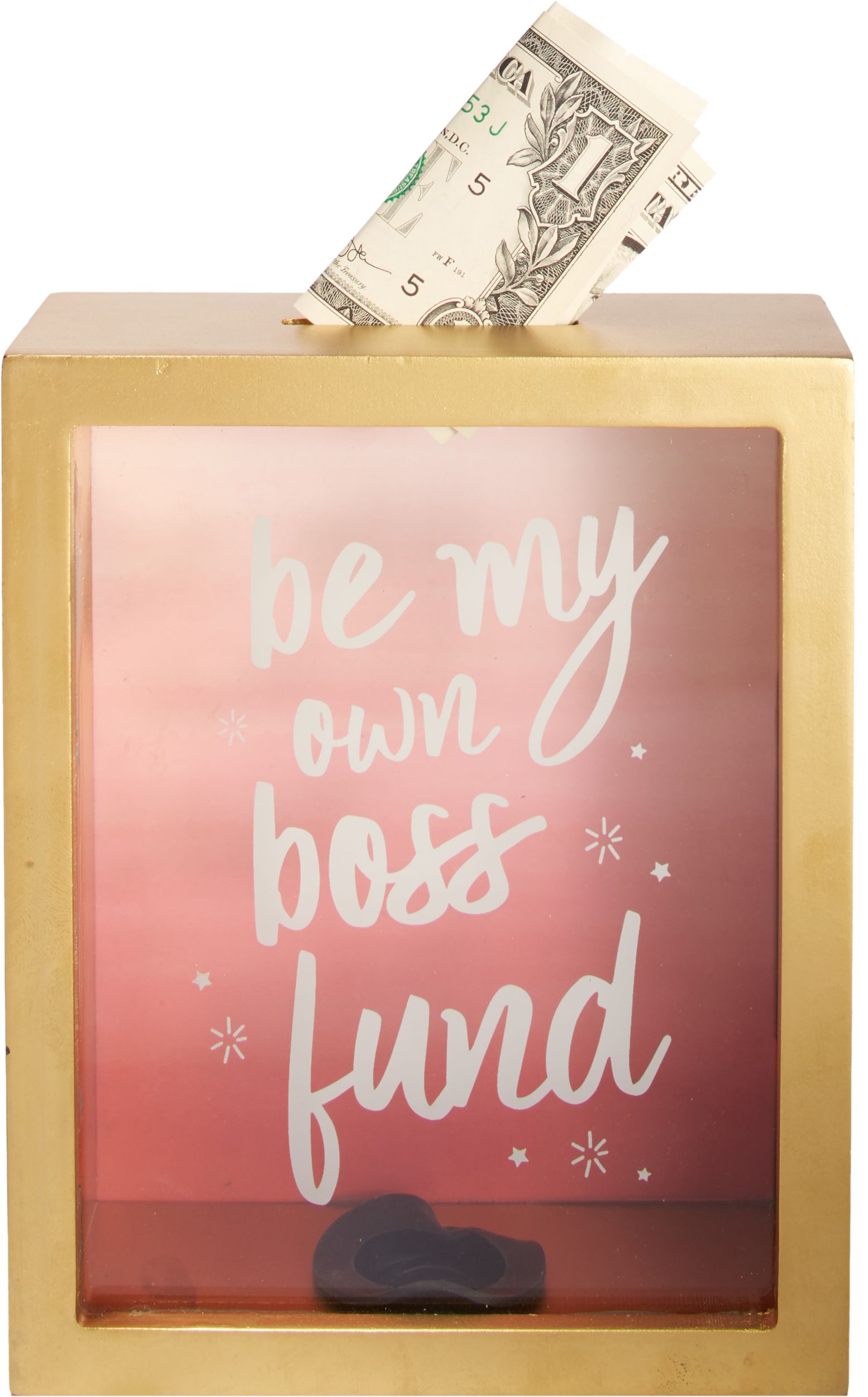 Be My Own Boss Coin Box Front_Flat