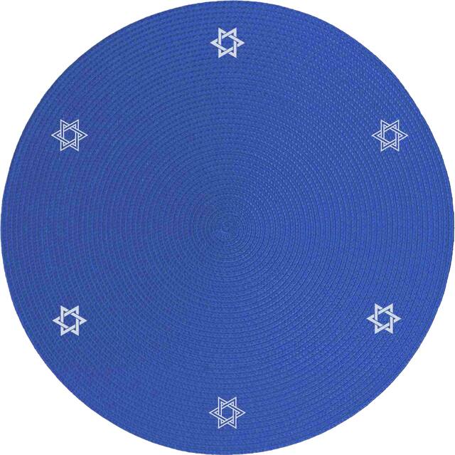 Hanukkah Woven Placemat Front_Flat