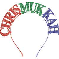 Bandeau Chrismukkah scintillant Front_Flat