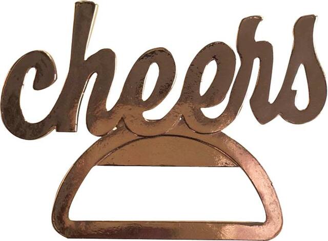 Silver Cheers Bottle Opener Front_Flat