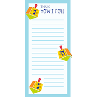 How I Roll Dreidel Magnet List Pad Front_Flat