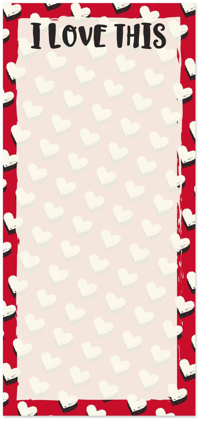 I Love This Magnet List Pad Front_Flat