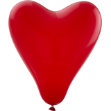 Heart Latex Balloons, Red, 12-in, 6-pk, for Valentine's Day/Anniversary Front_Flat