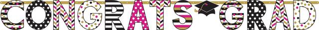 Giant Confetti Graduation Letter Banner Front_Flat