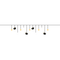 Banderole à lettres Remise de diplôme Finally avec mini banderole Front_Flat