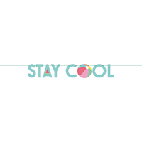 Just Chillin' Banner Kit, 2-pc Front_Flat