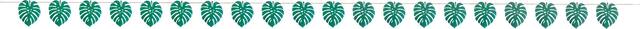 Guirlande de feuilles de palmier Front_Flat