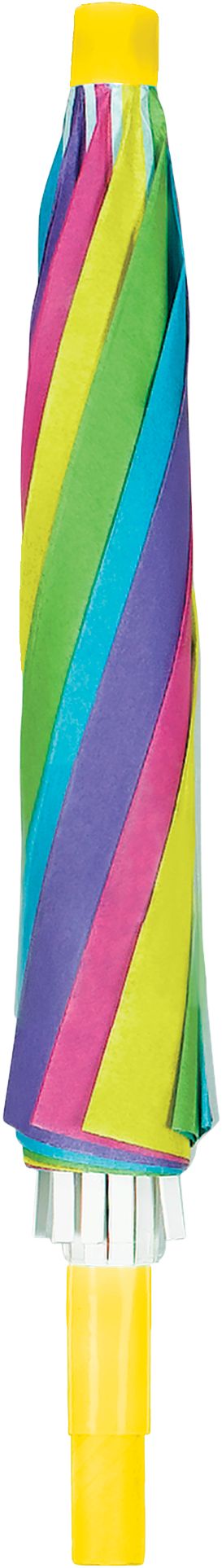 Decorative Umbrellas, Multi-Coloured, 15-in, 3-pk, for Summer Party Front_Flat