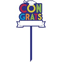 Personalized Graduation Yard Sign, 14-in Front_Flat