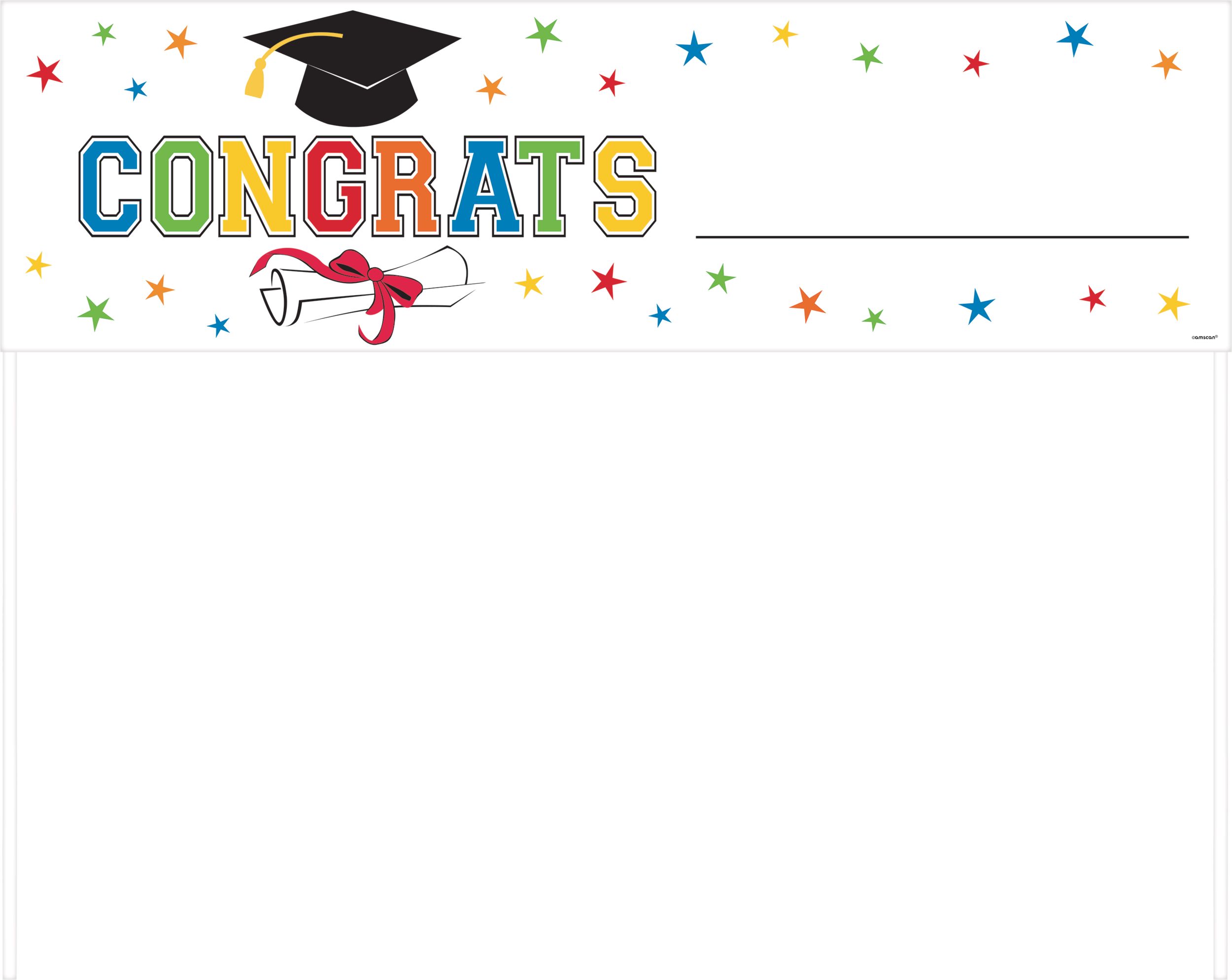 Congrats Graduation Banner Front_Flat