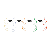 Multicolour Swirl Graduation Garland Front_Flat