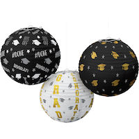 Lanternes en papier Remise de diplôme, paq. 3 Front_Flat