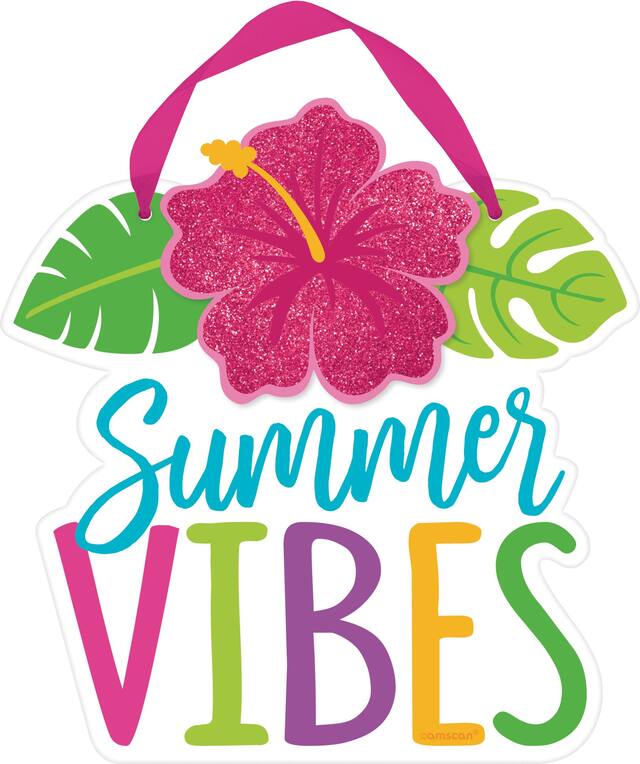Mini Summer Vibes Sign Front_Flat