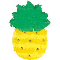Pineapple Pinata Decoration Front_Flat