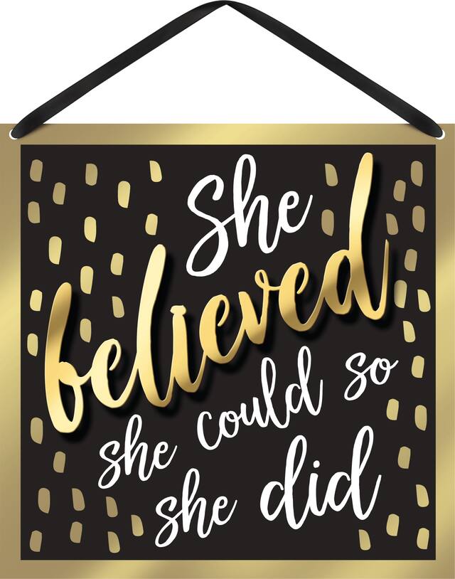 She Believed Sign Front_Flat