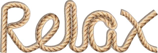 Relax Rope Sign Front_Flat