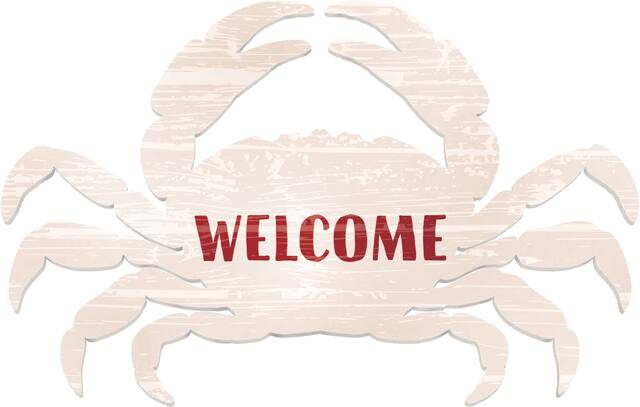 Crab Welcome Sign Front_Flat