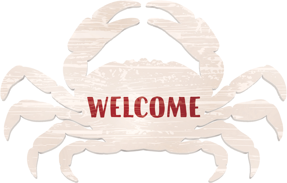 Crab Welcome Sign