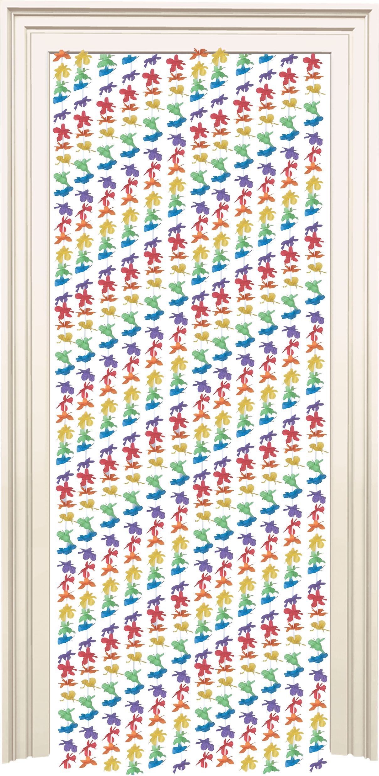 Party Flower Doorway Curtain Front_Flat