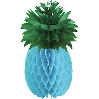 Pineapple Honeycomb Table Centerpiece Decorations, Multi-Coloured, 12-in, 4-pk, for Summer Party