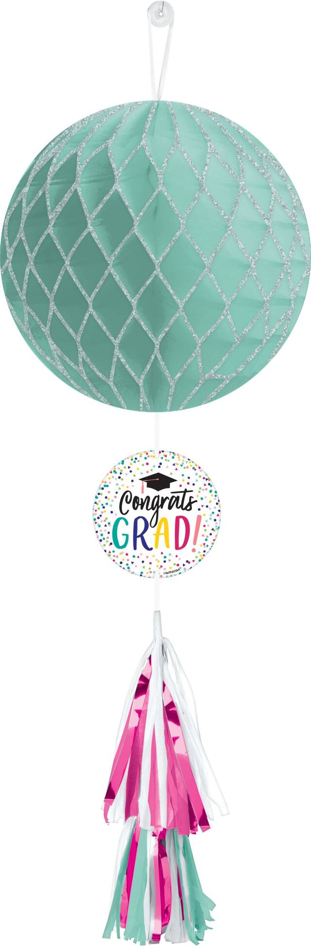 Boule en Nid d'abeille Yay Grad avec queue Front_Flat