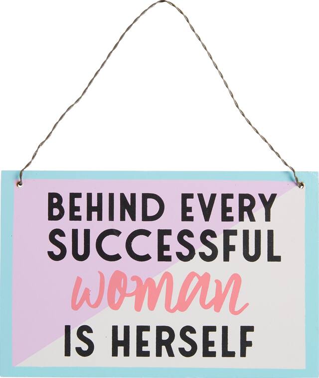 Successful Woman Sign Front_Flat