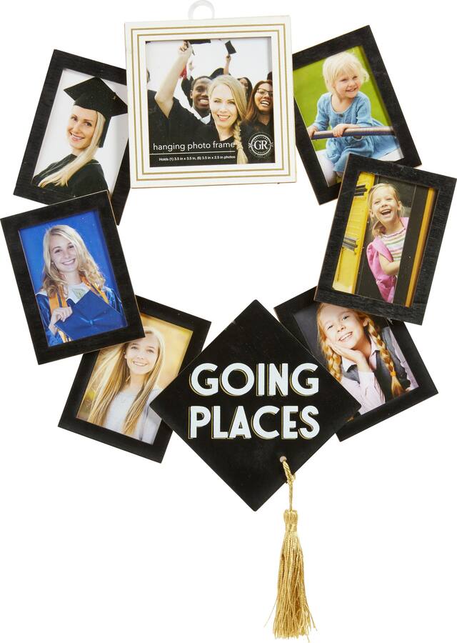 Graduation Photo Frame Wreath Front_Flat