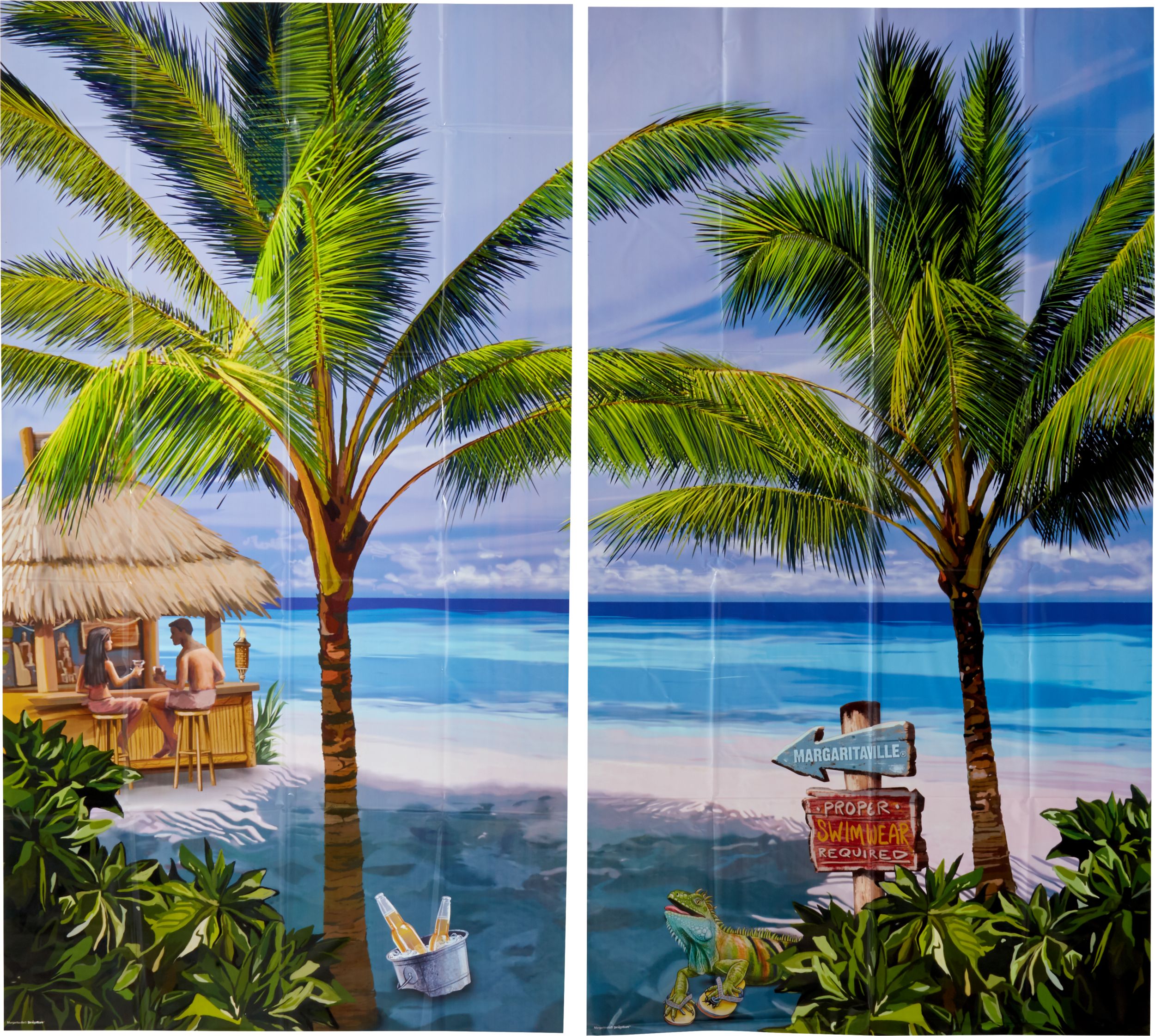Margaritaville Scene Setter with Photo Booth Props Front_Flat