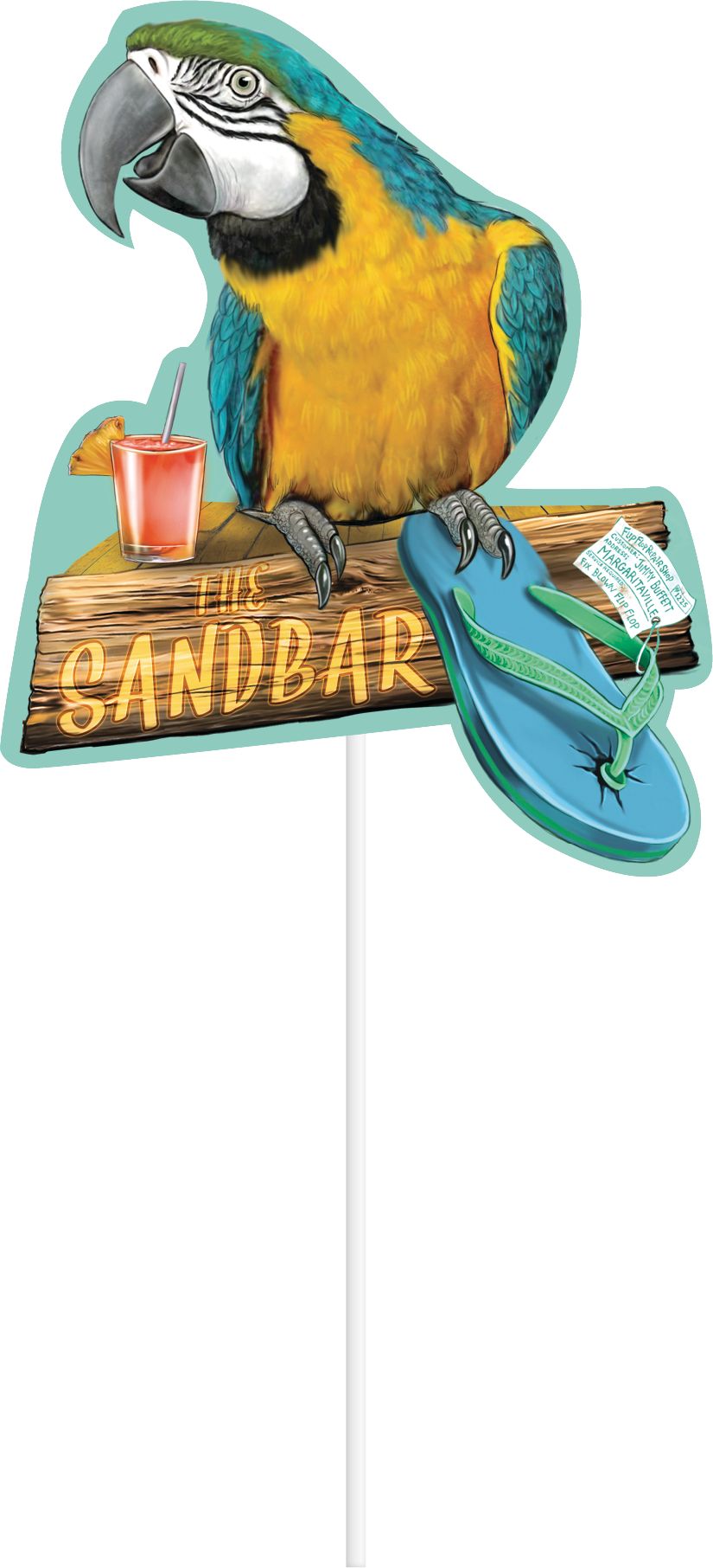 Margaritaville Scene Setter with Photo Booth Props Front_Flat