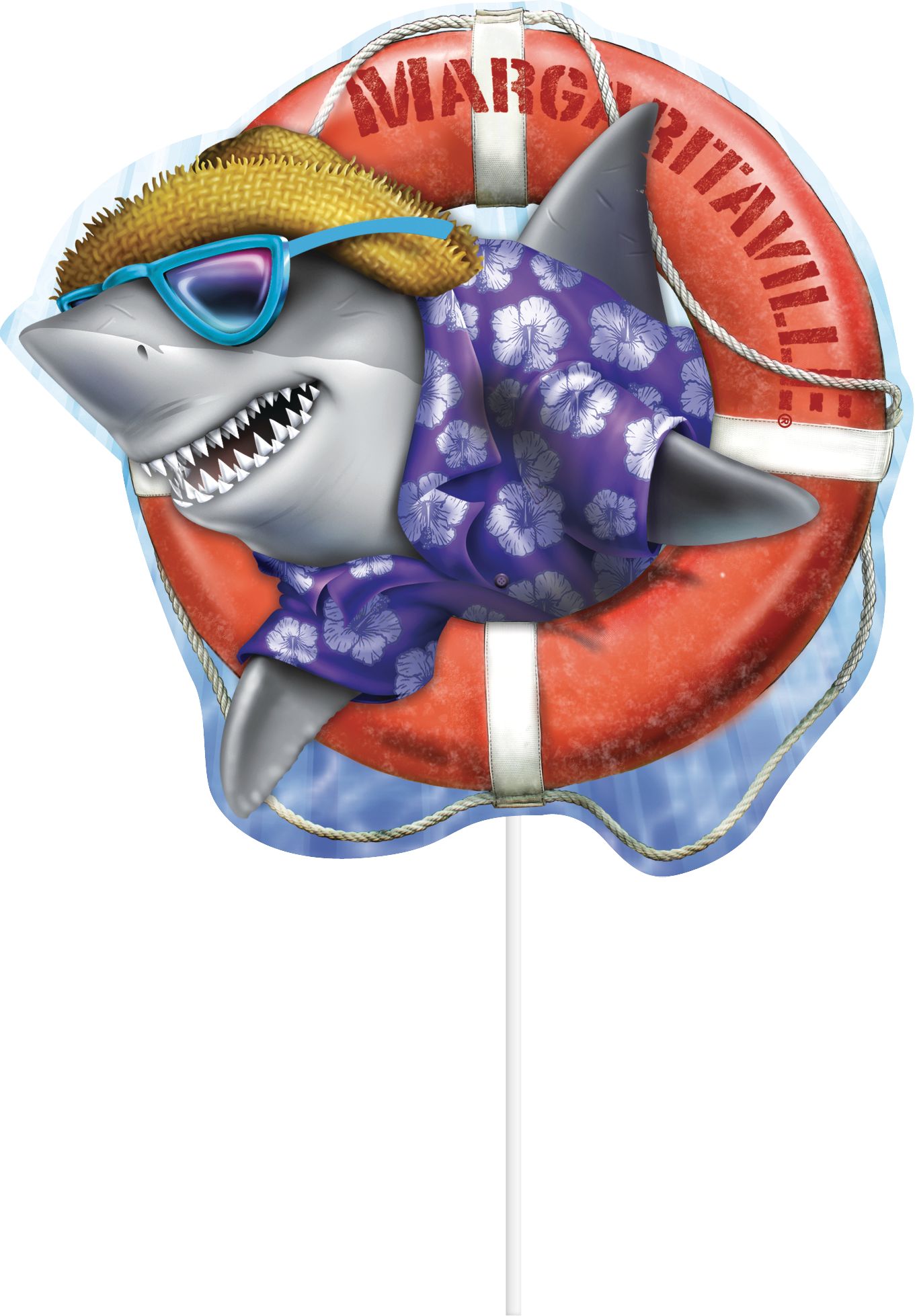 Margaritaville Scene Setter with Photo Booth Props Front_Flat