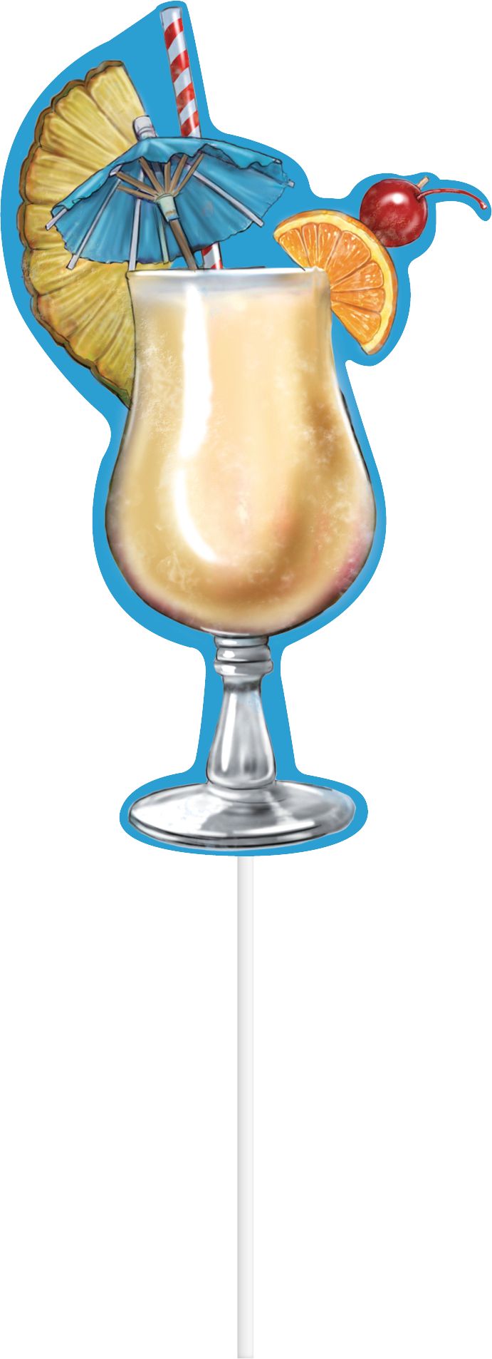 Margaritaville Scene Setter with Photo Booth Props Front_Flat