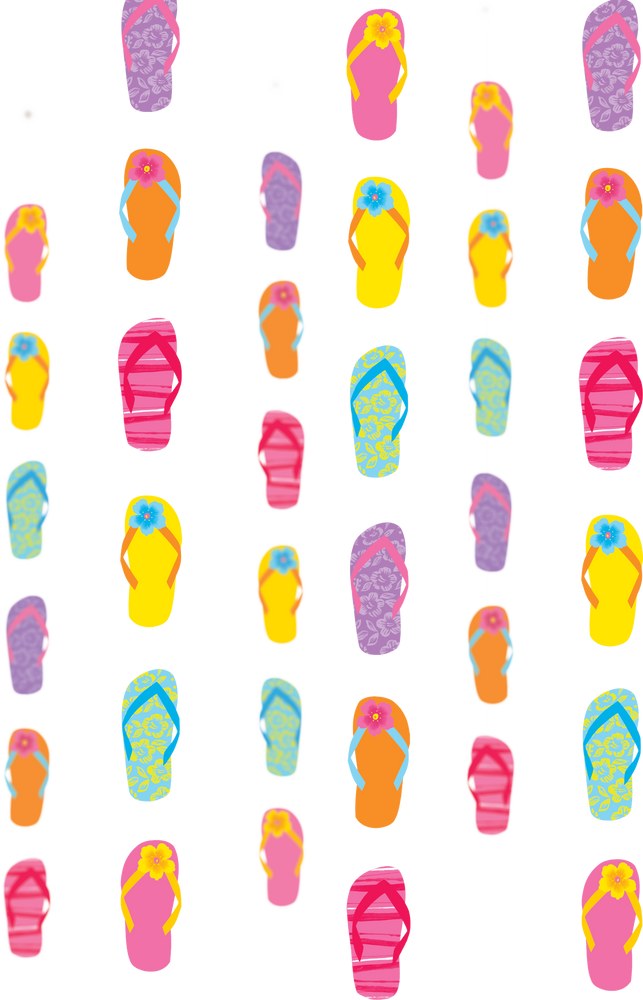 Flip Flop String Decorations 6 pc