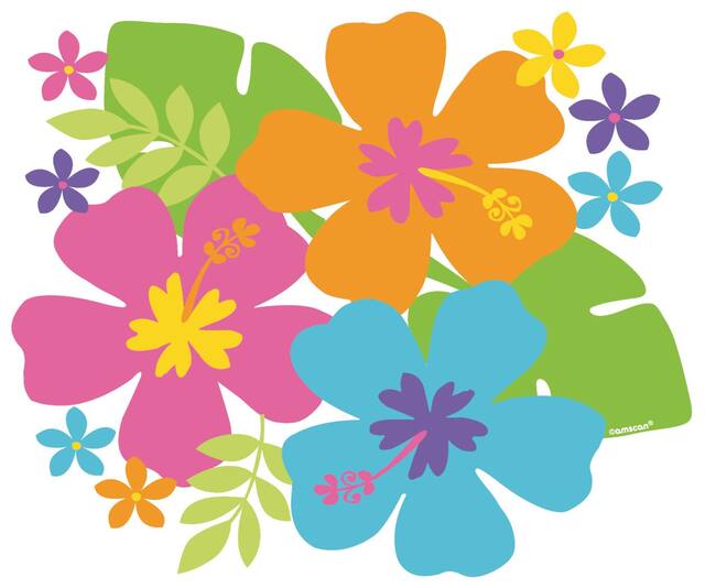 Découpes Hibiscus festifs, paq. 12 Front_Flat