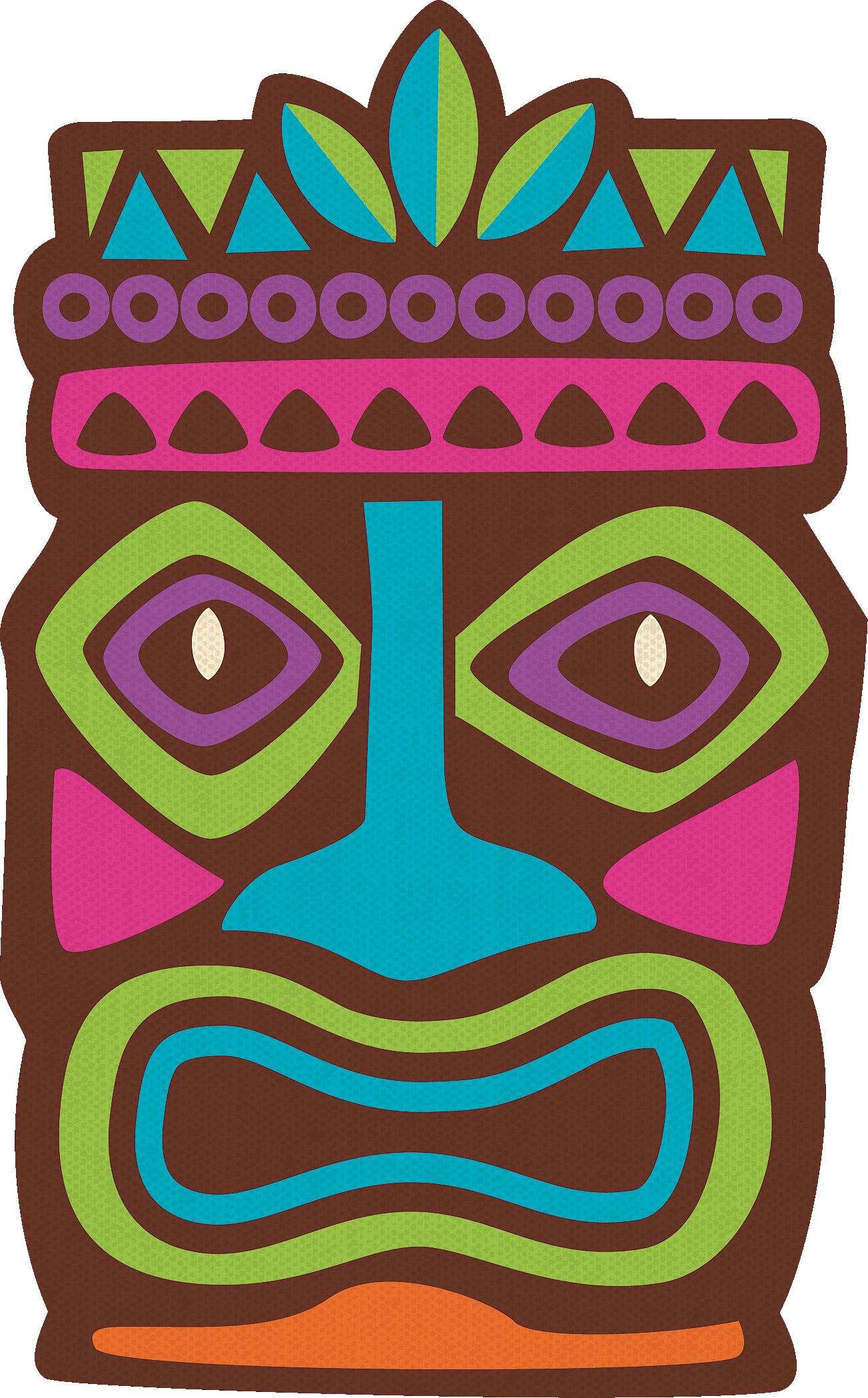 Tiki Cutouts, 30-pc Overhead_Flat