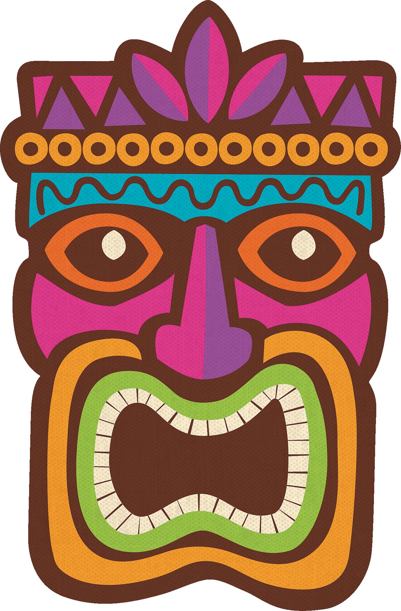 Tiki Cutouts, 30-pc Overhead_Flat