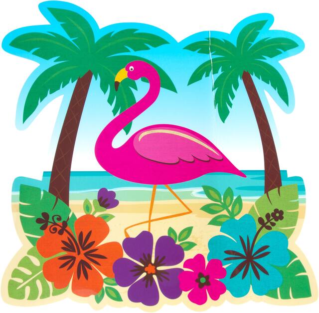 Découpe plage tropicale Overhead_Flat