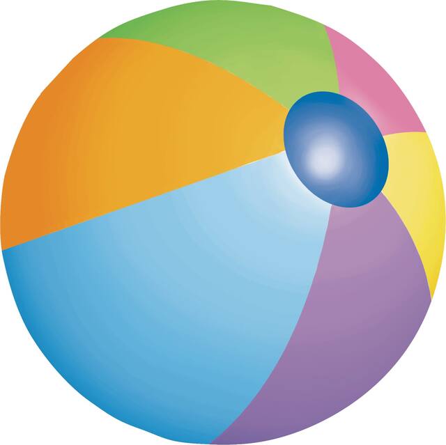 Découpe ballon de plage Front_Angled_Right