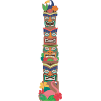 Découpe articulée Totem Tiki tropique Front_Flat