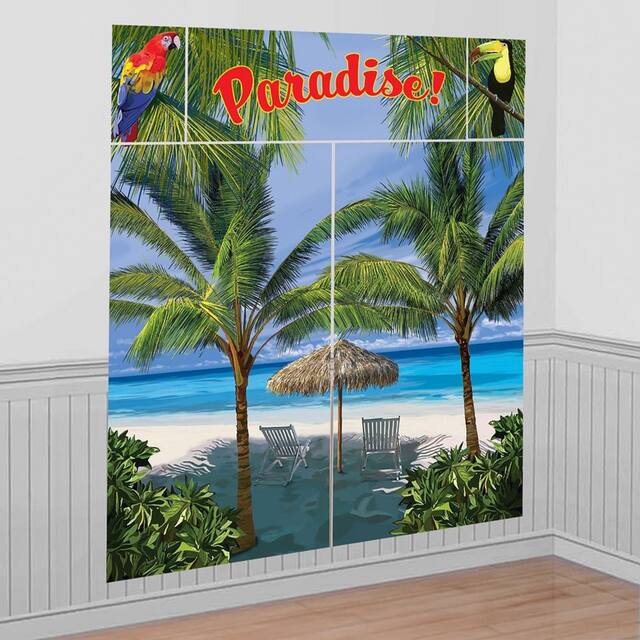 Trousse de décoration murale, palmier, paq. 5 Front_Angled_Right