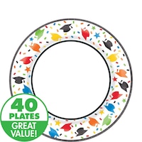 Confetti Caps Lunch Plates, 40-pk Front_Flat