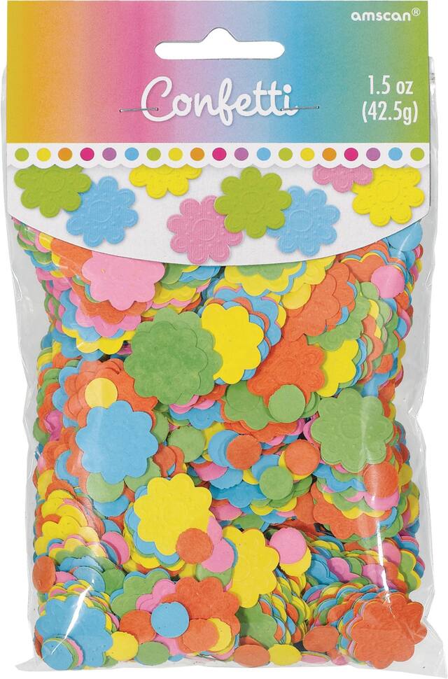 Confettis en papier multicolore Front_Flat