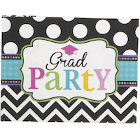 Bright Congrats Graduation Invitations, 50-pk Front_Flat