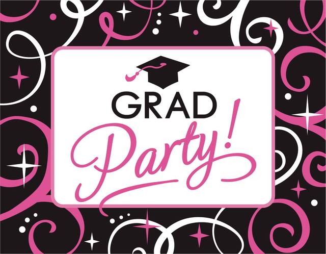 Sparkling Graduation Invitations, 50-pk Front_Flat