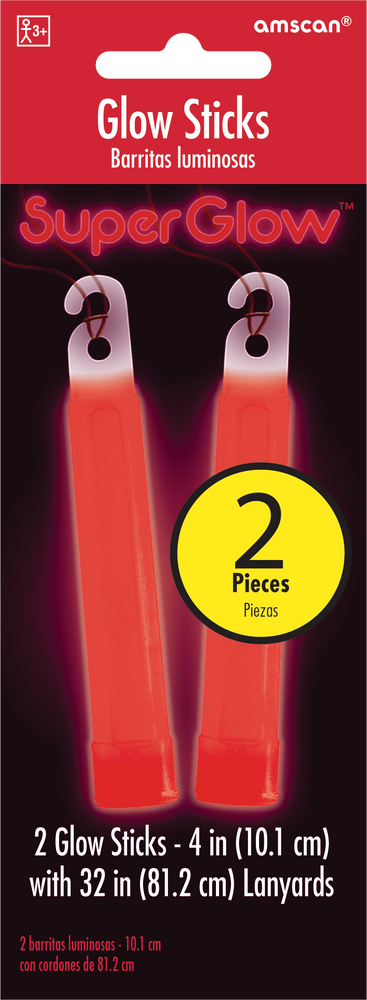 Red Glow Stick Necklaces 2 ct
