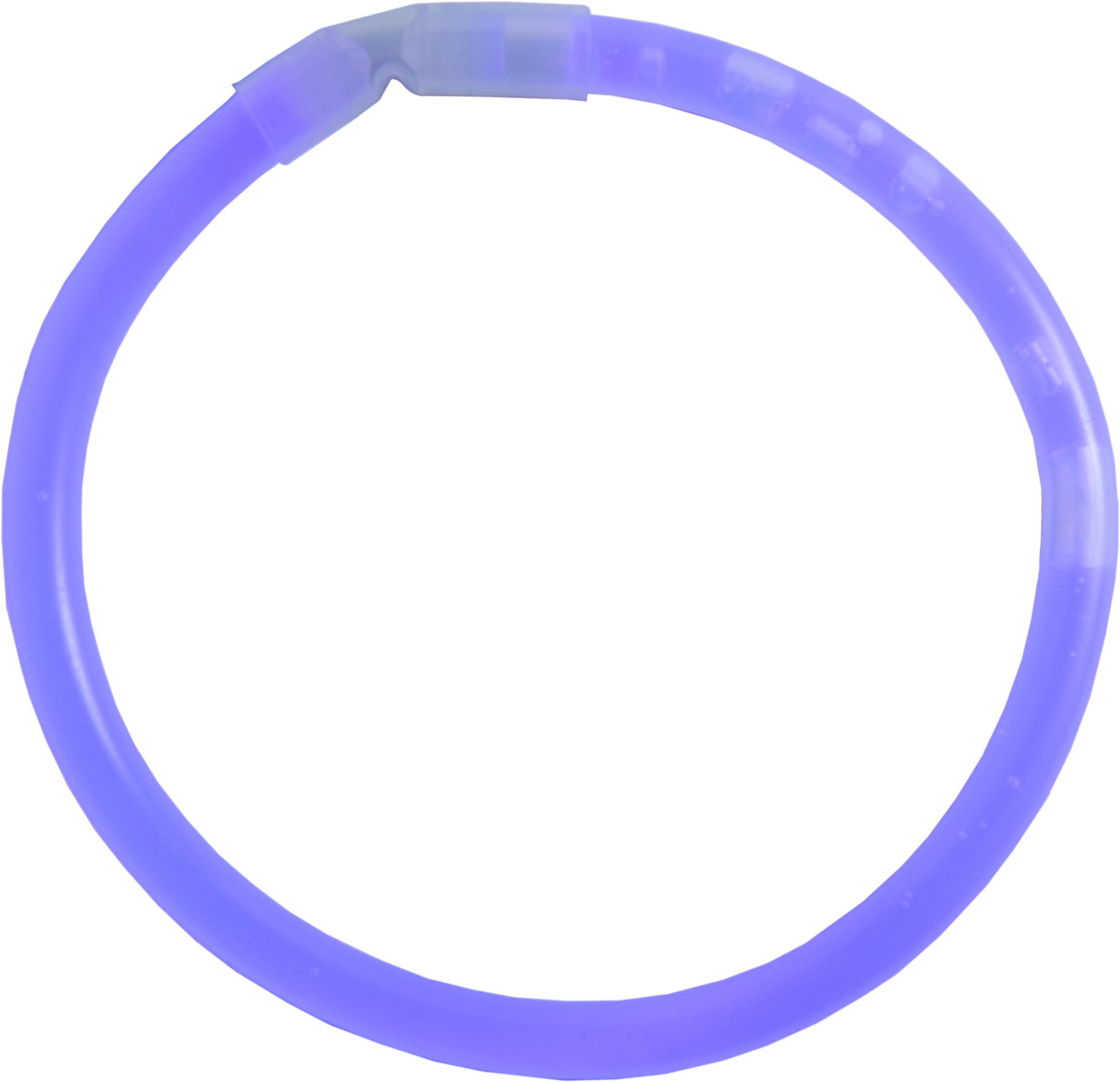 Glow-in-the-Dark Neon Bracelet Wearables, Purple, 36-pk, for Birthday/Canada Day/Summer Party Overhead_Flat