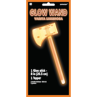 Axe Light-Up Glow Wand, Orange, for Halloween Front_Flat