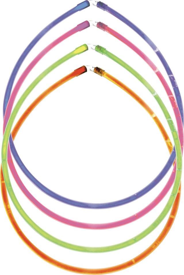 Rainbow Glow Necklace, 4-pk Front_Flat