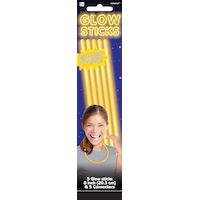 Yellow Glow Bracelets, 5-pk Front_Flat