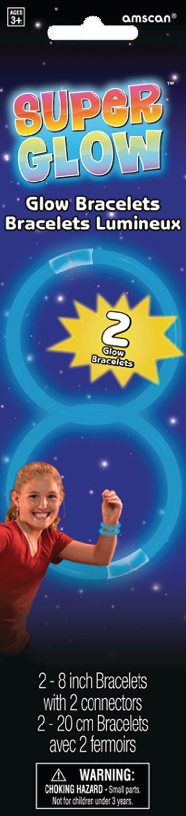 Glow Bracelet, 2-pk Front_Flat