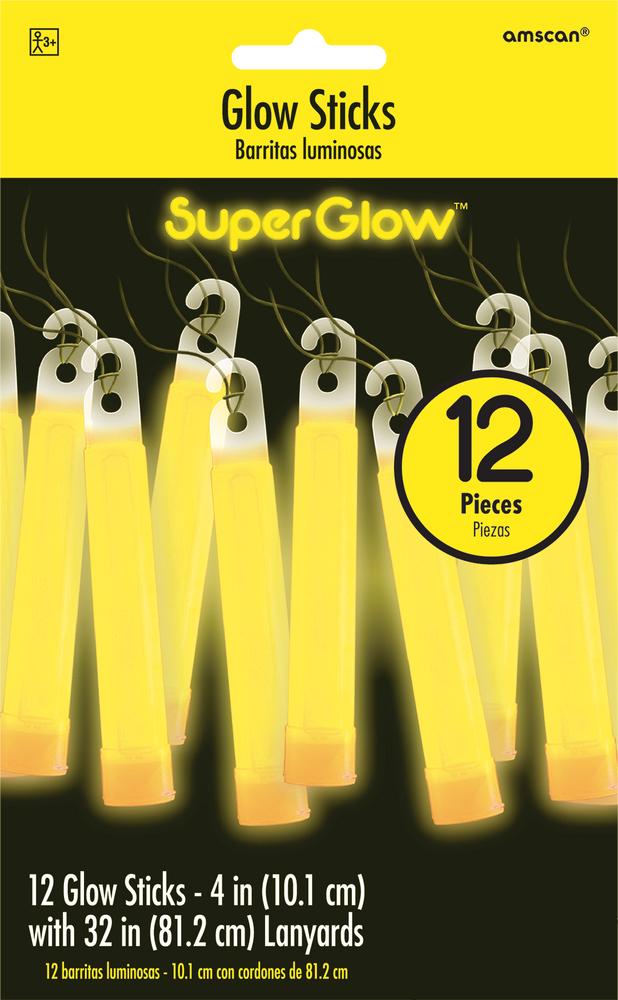 Yellow store glow necklaces